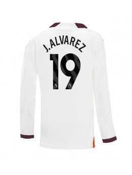Manchester City Julian Alvarez #19 Replika Borta Kläder 2023-24 Långärmad